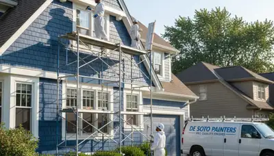 Painter serving homes in Overland Park, KS with professional interior and exterior painting services