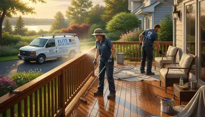 Overland Park, KS deck painting service for weather-resistant deck protection and curb appeal