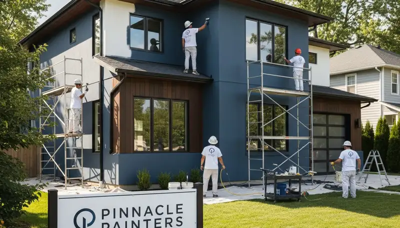Exterior house painting in Overland Park, KS by local painters for durable Midwest weather protection