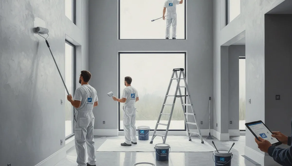 Interior house painting in Overland Park, KS by local professional painters