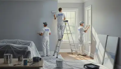 Interior house painting in Overland Park, KS for durable, professional room finishes