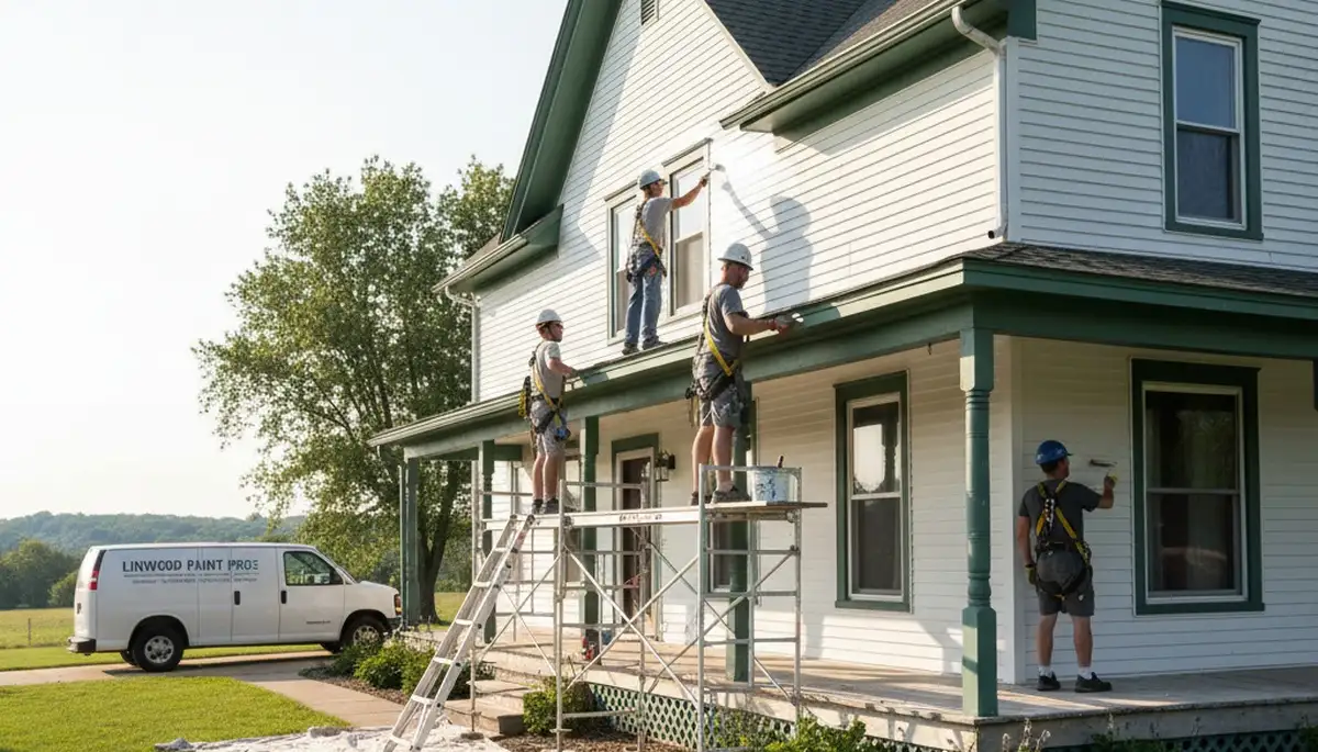 Painting contractor in Overland Park, KS providing professional residential and commercial painting services