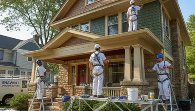 Painting contractor serving Overland Park, KS for interior and exterior home painting services