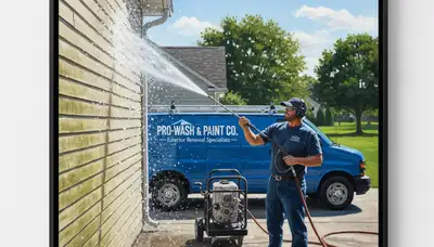 Vinyl siding pressure cleaning in Overland Park, KS removes mold, algae, and grime for a cleaner home exterior